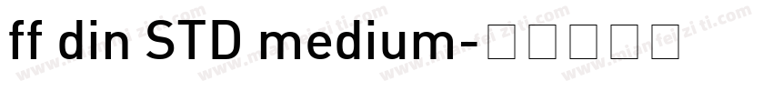 ff din STD medium字体转换